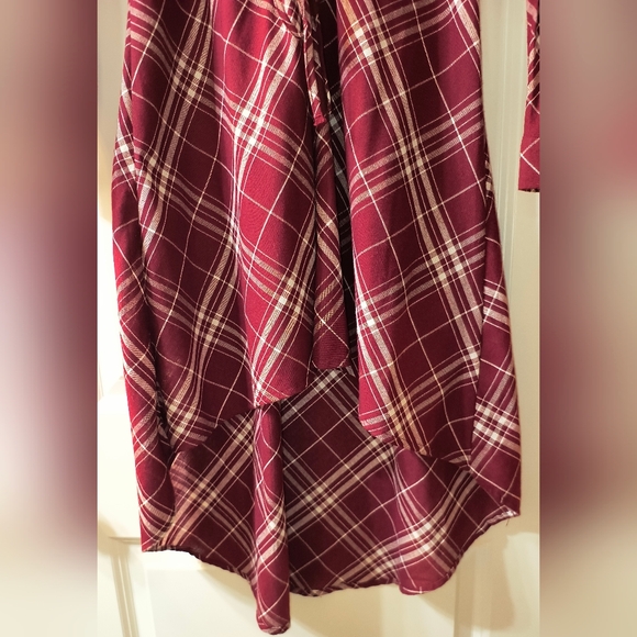 Love Notes Plaid Western Style Dress Size L - Picture 2 of 4